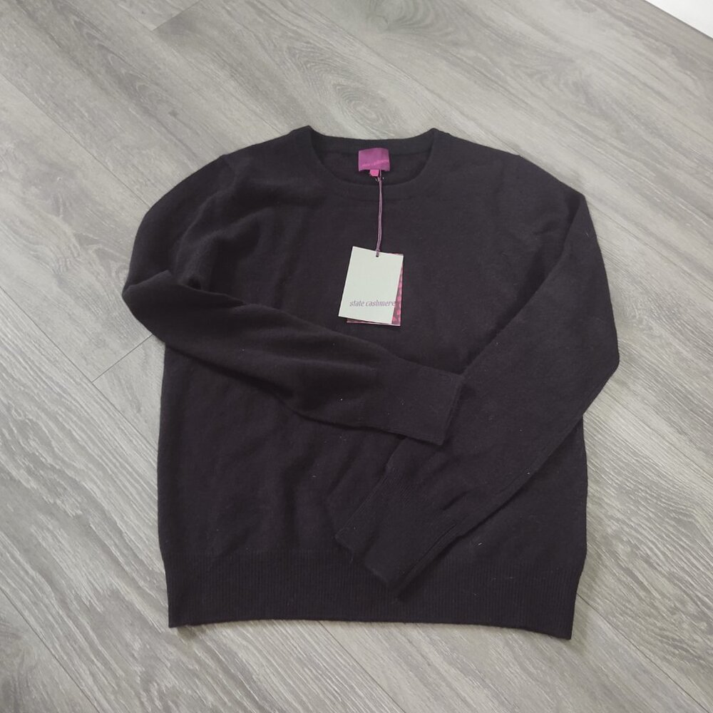 NWT State Cashmere Crew Neck 100% Premium Cashmere Sweater
